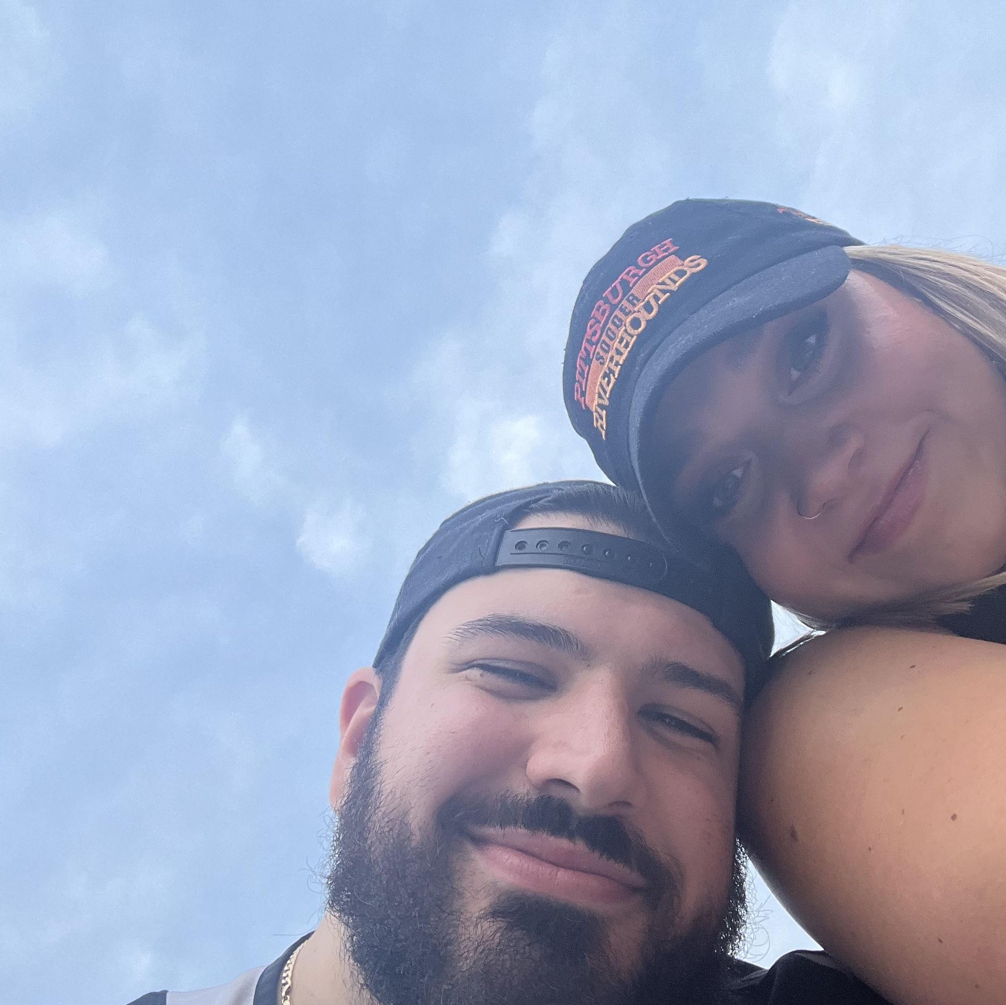 Our first photo when we got back together.