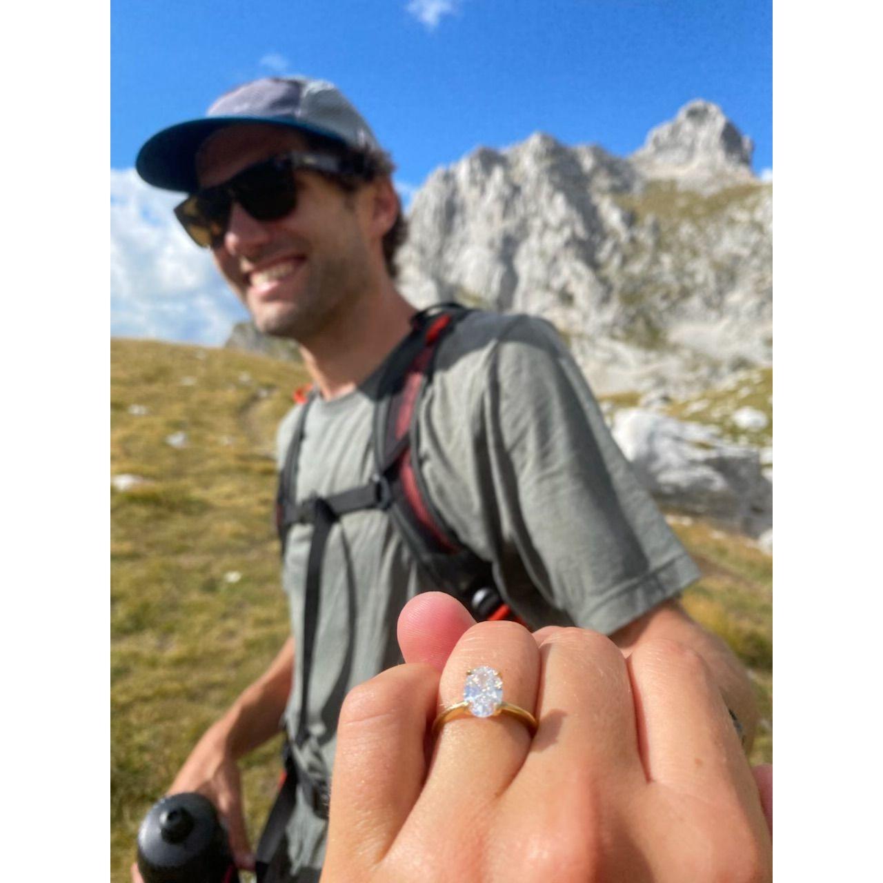 Durmitor National Park, Montenegro right after we got engaged!