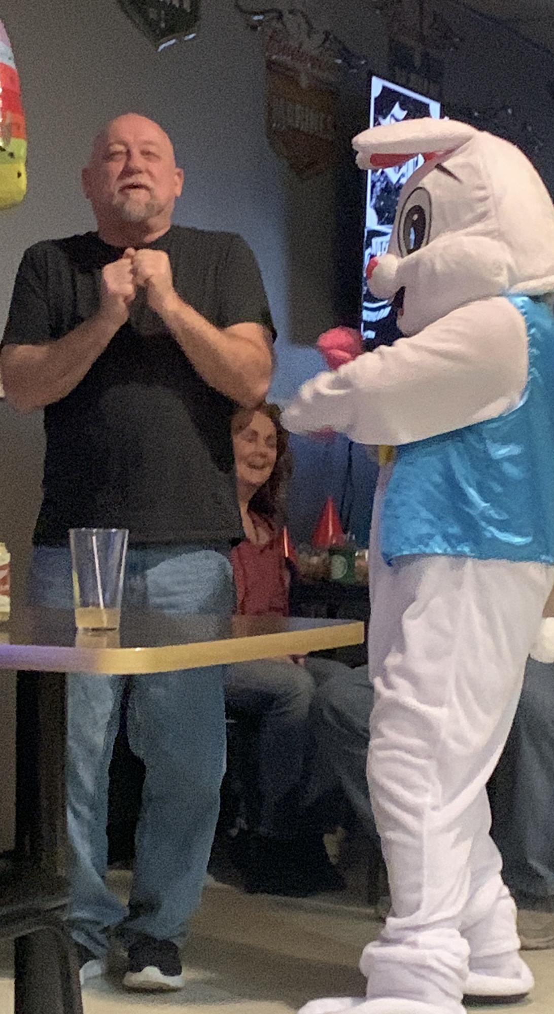 Dancing bunny for his birthday 🥳