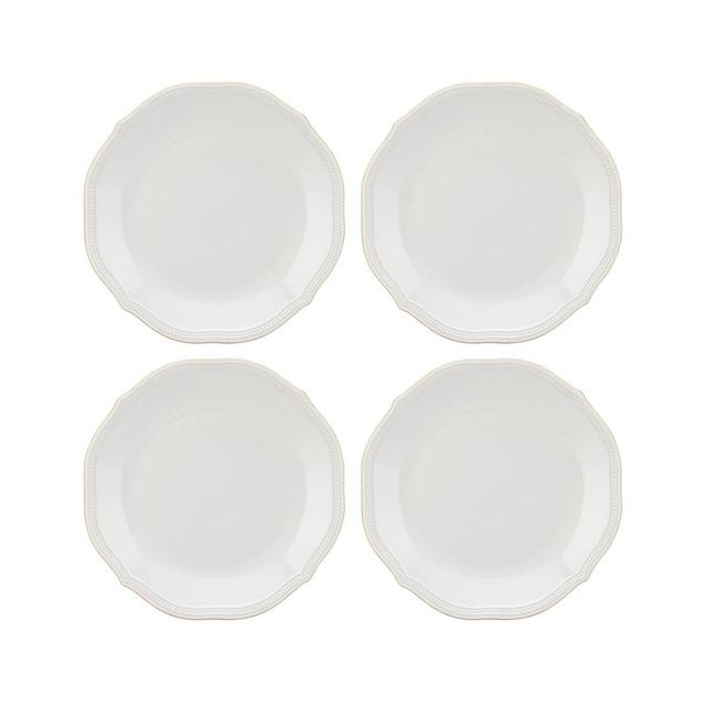 Lenox French Perle Bead Dinner Plates, Set Of 4