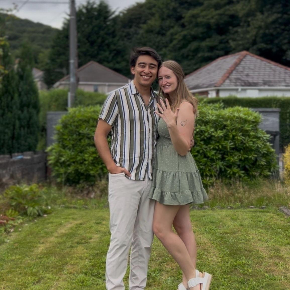 UK celebrations after getting engaged