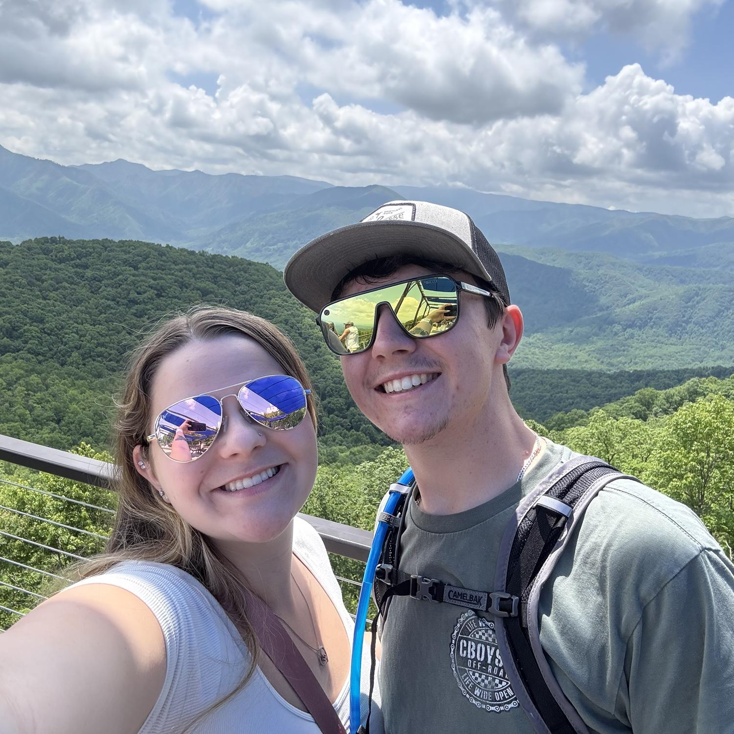 Downhill mountain biking for this guy in the Smokies