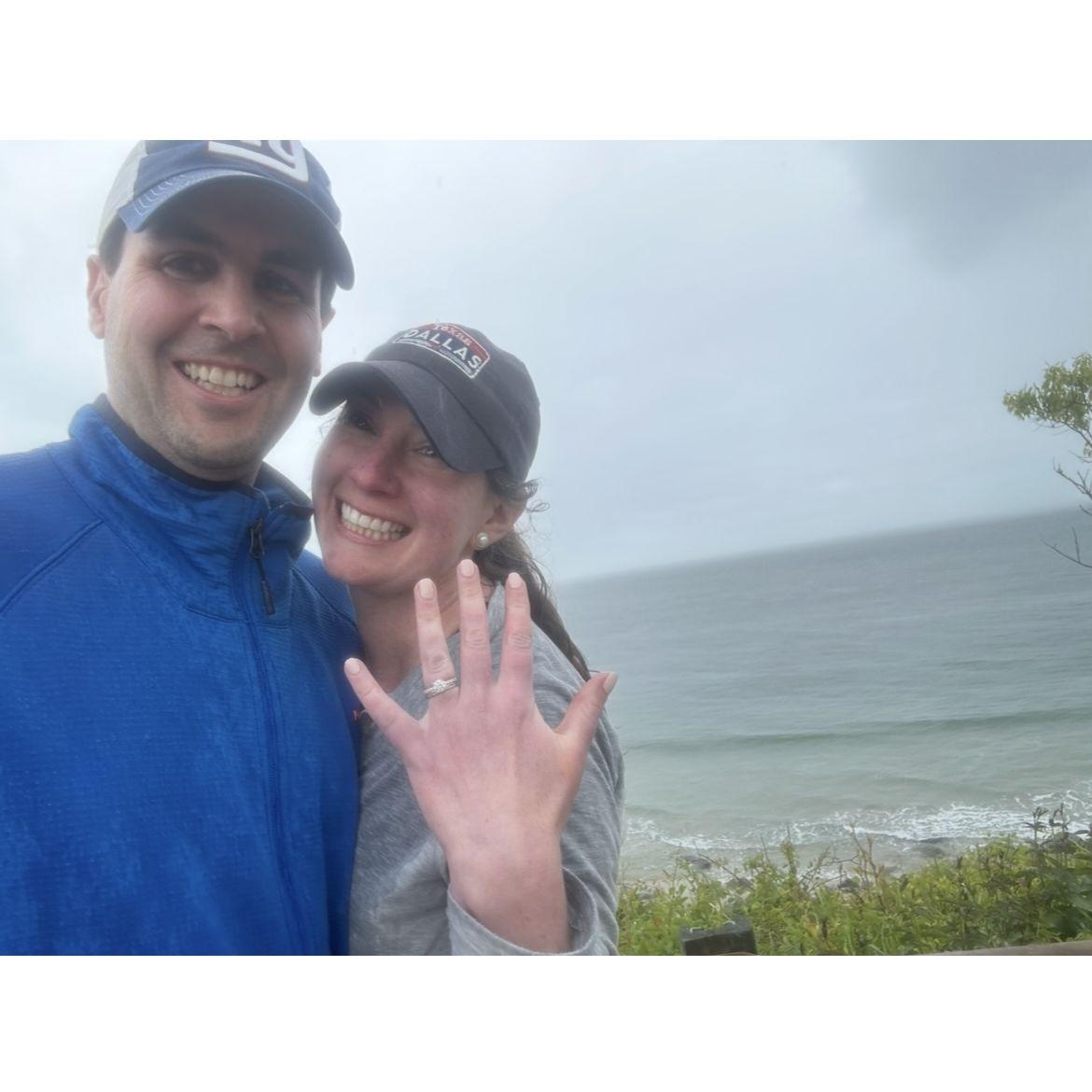 May 24, 2025 Dave asked for my hand on Isabella Beach, Fisher's Island, NY.