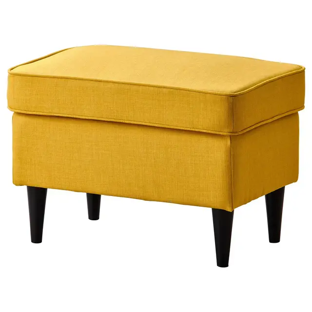 STRANDMON Ottoman, Skiftebo yellow