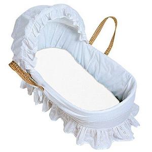 Kushies Organic Jersey Bassinet Fitted Sheet, White