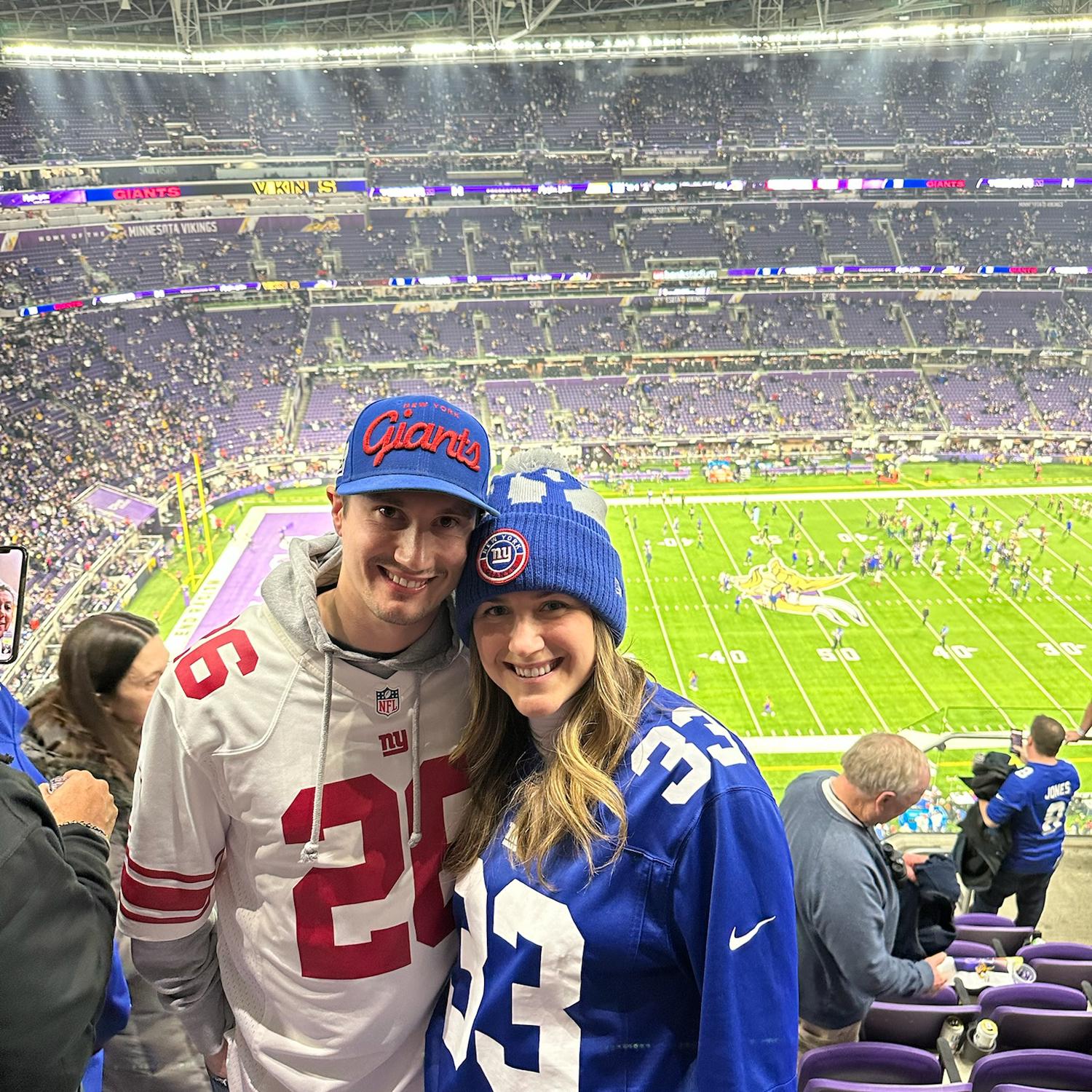Saw a Giants playoff win in Minneapolis