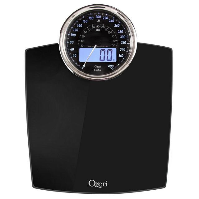 Ozeri Rev 400 lbs Bath Scale with Electro-Mechanical Display and 0.1 lbs Sensors