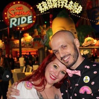 We love the annual Simpsons season premiere parties at Springfield Universal Studios.