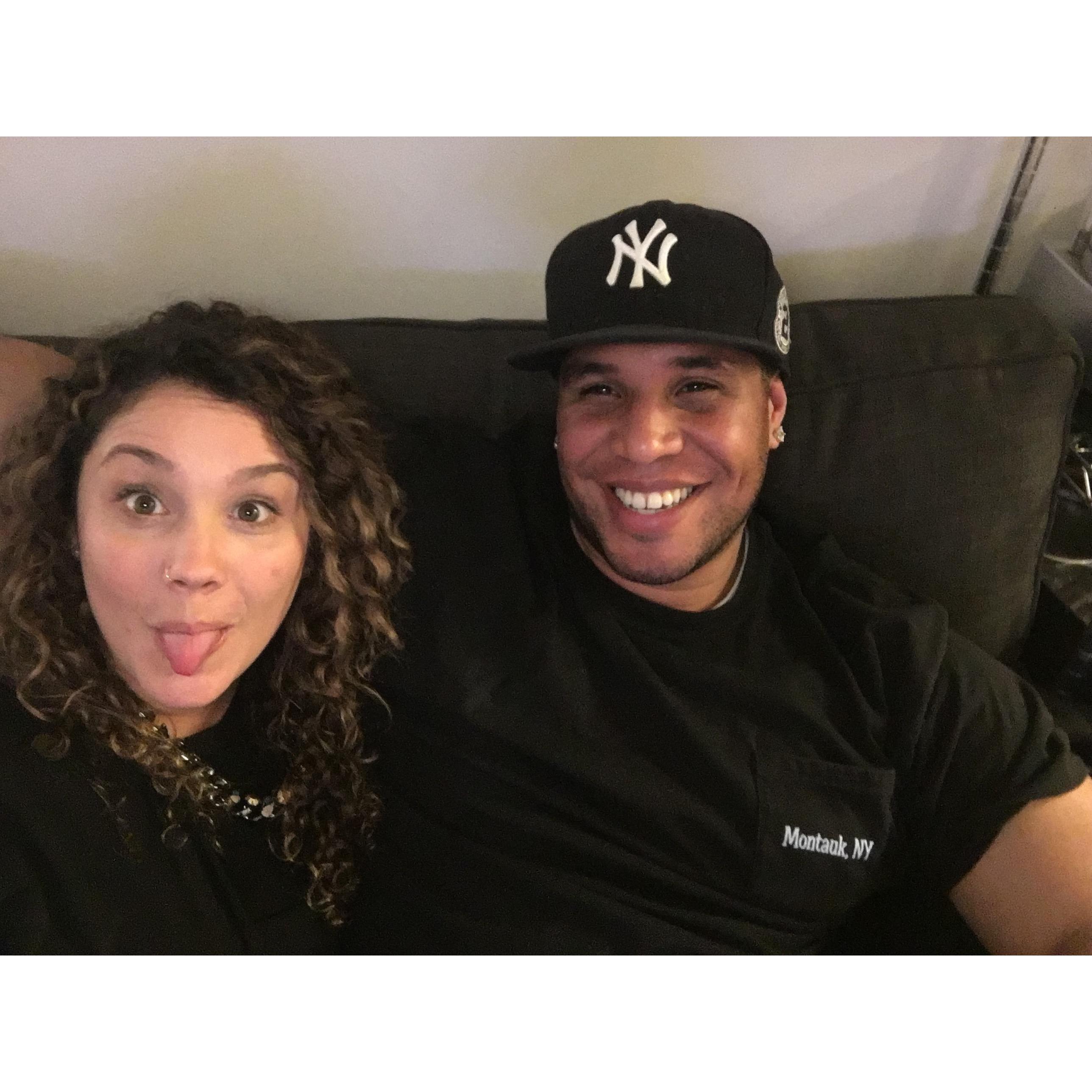 Our first time using a selfie stick!