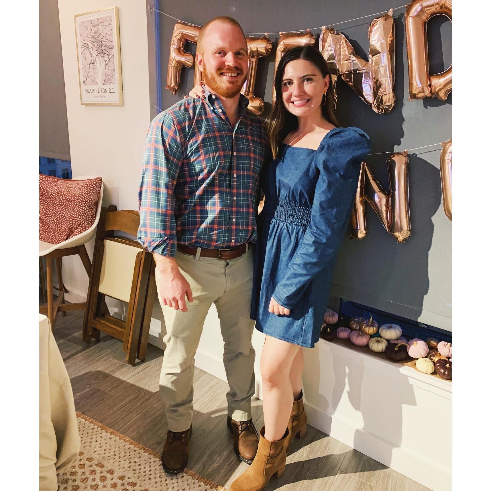 Our first "Friendsgiving" in 2020. Also the first photo of us that was posted on Instagram. AKA Doug's "hard launch"