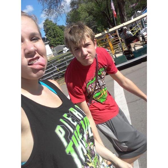 Before we were a couple, we were marching band buddies!