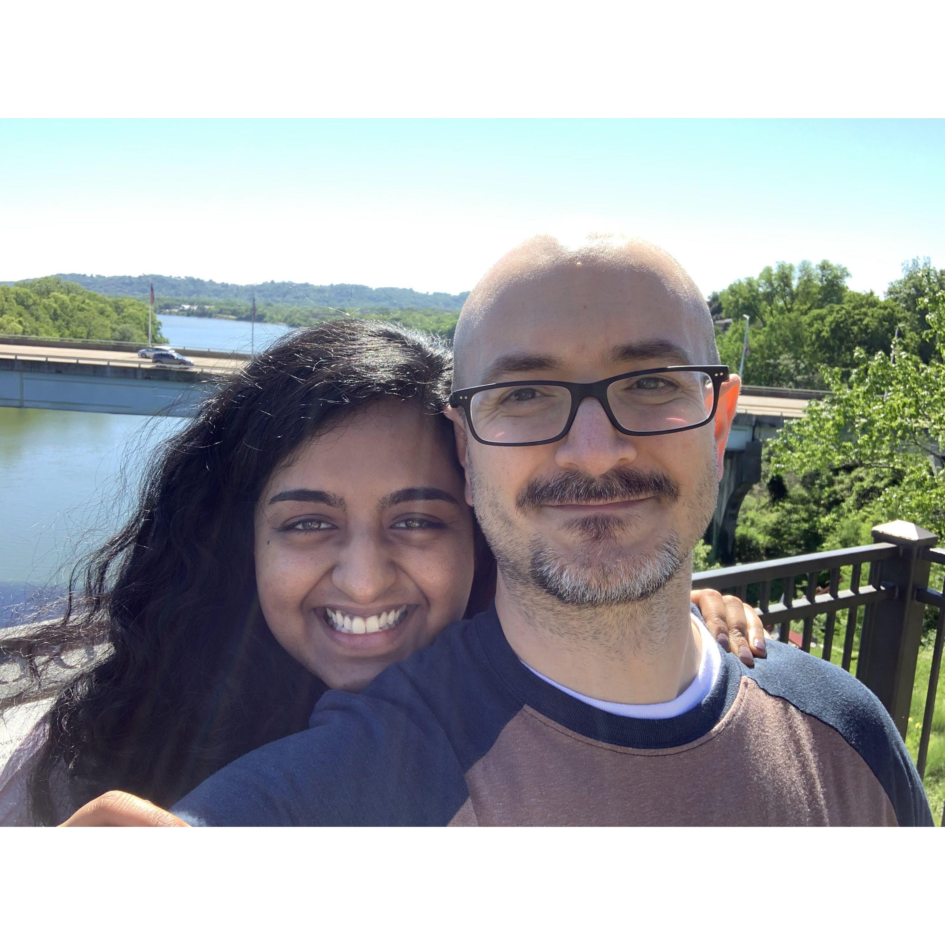 This was taken on our first real vacation overlooking the Tennessee River