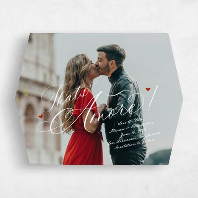 White Diamond Wedding Save the Date - Estate Photo