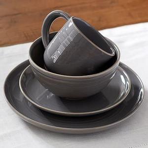 Joshua 16-Piece Dinnerware Set, Gray