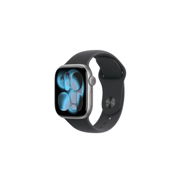 Apple Watch Series 11 GPS 42mm Space Gray Aluminum Case with Black Sport Band - S/M
