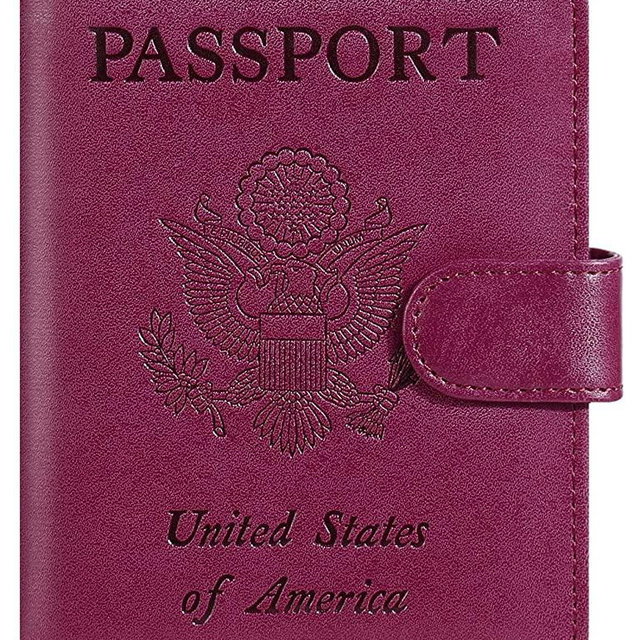 Passport Holder Cover Wallet RFID Blocking Leather Card Case Travel Accessories for Women Men