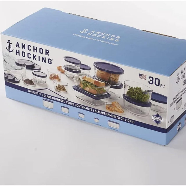 Glass food containers