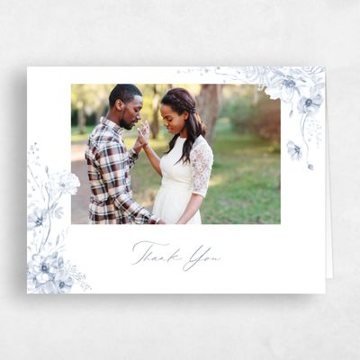 Blue Wedding Thank You - Almada Photo