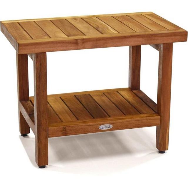 AquaTeak Teak Oil Teak Freestanding Shower Chair