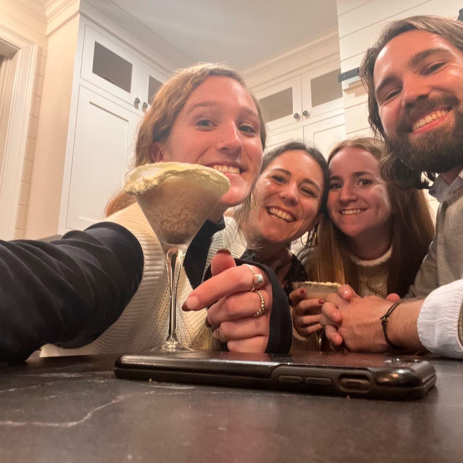 Engagement party with Maggie and B, November 2021