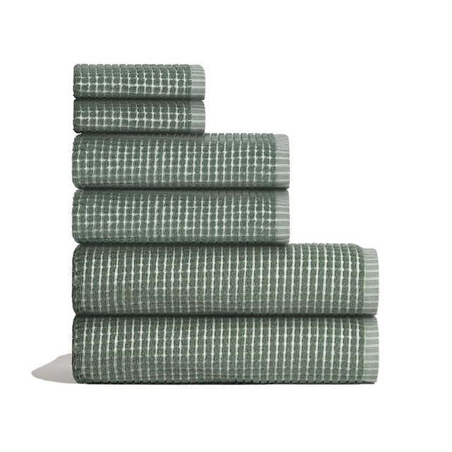 ONSEN Terry Cotton Towels (Spruce, Full Set)