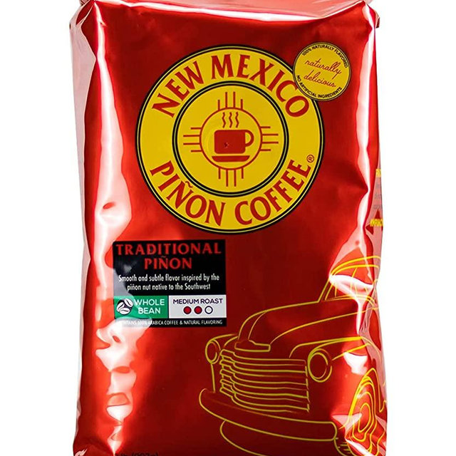 New Mexico Piñon Coffee Naturally Flavored Coffee (Traditional Piñon Whole Bean, 2 pound)