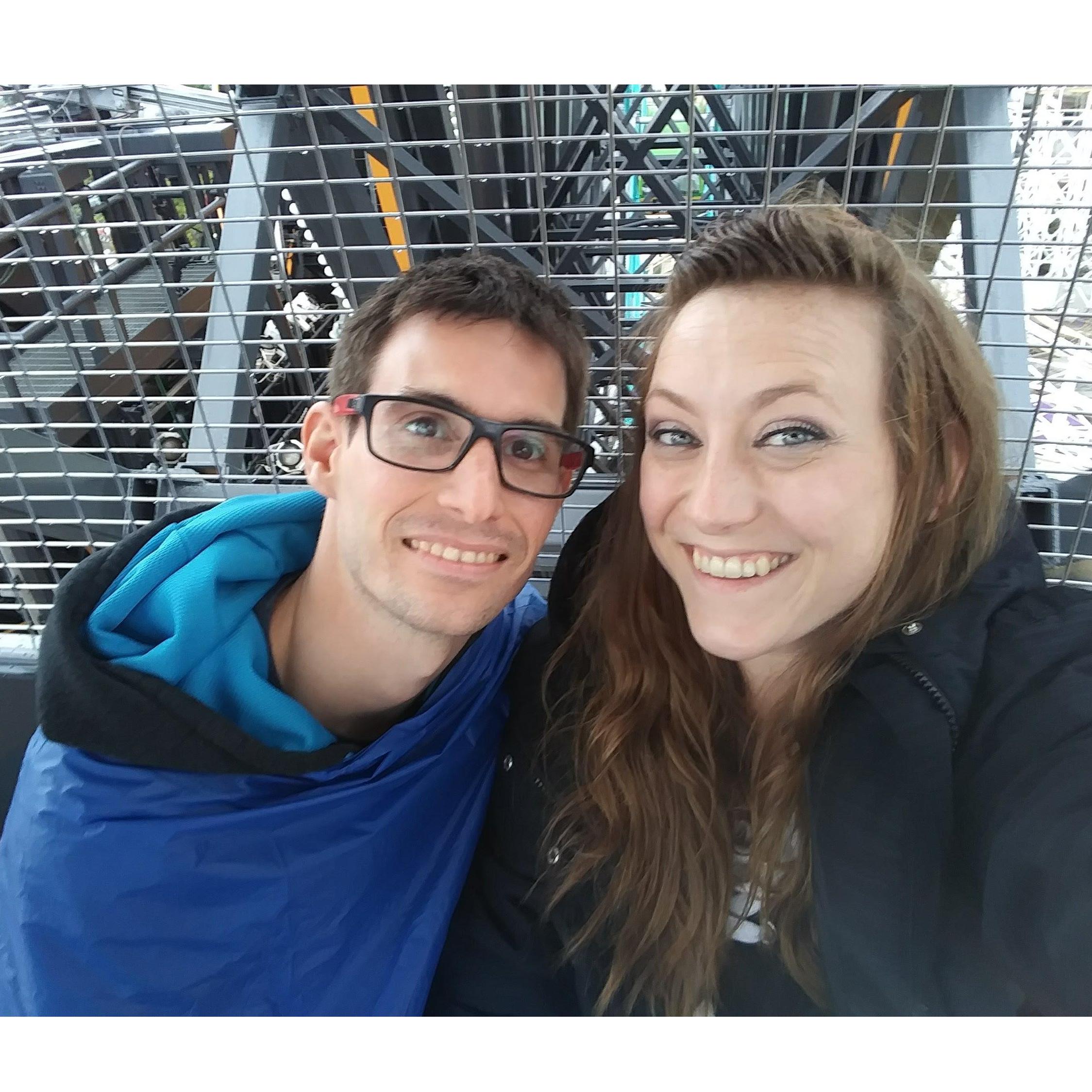 On the ferris wheel in California adventure!