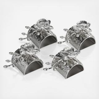 Orchid Napkin Ring, Set of 4