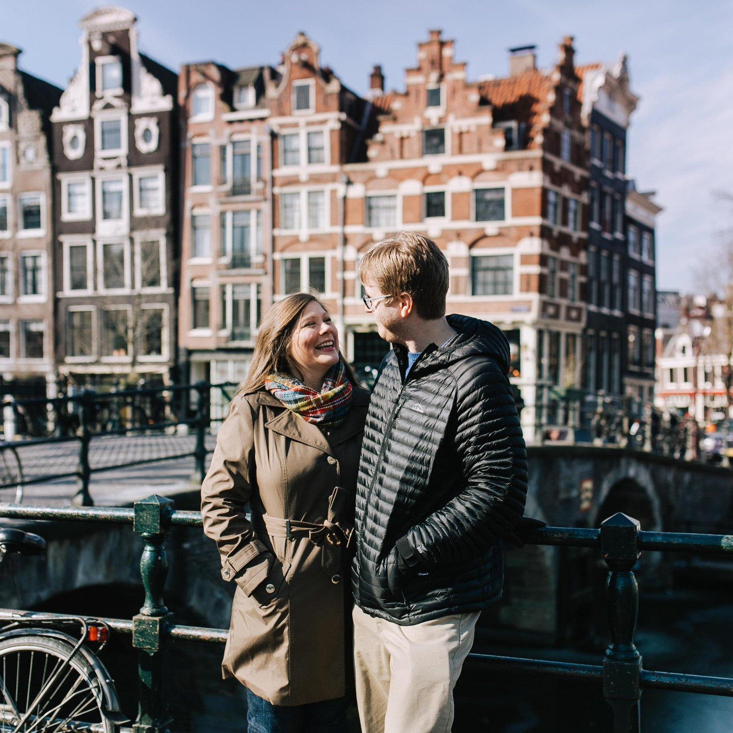 In Amsterdam celebrating our 1st anniversary