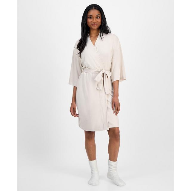 UGG® Women's Monrose 3/4-Sleeve Peached-Knit Wrap Robe