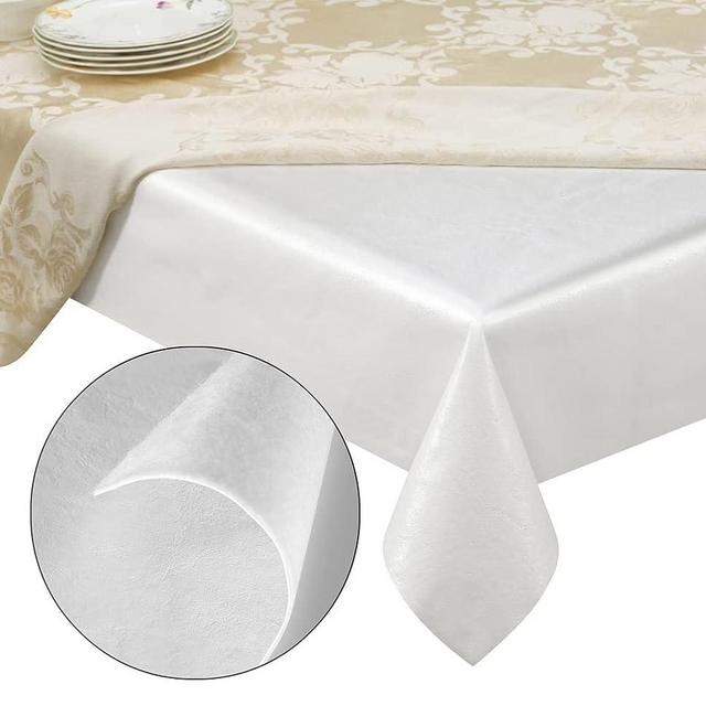 tablecloths by design - Quality Table Pad Protector, Waterproof Vinyl Table Cover for Superior Protection from Spills, Scratches & Heat - Reusable Table Cloth with Cushion Flannel Backing (54 x 72)