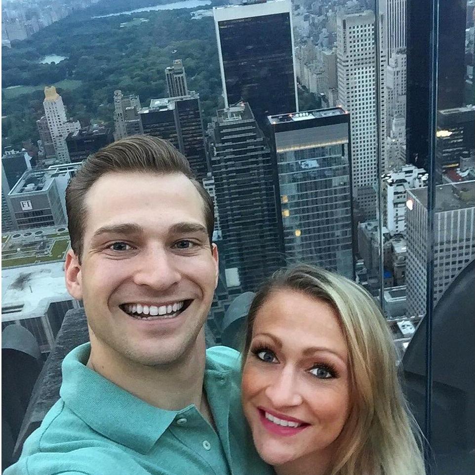On top of 30 Rock in NYC for Joe's birthday!