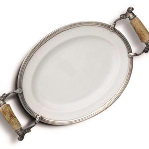 Small Antler Stoneware Tray