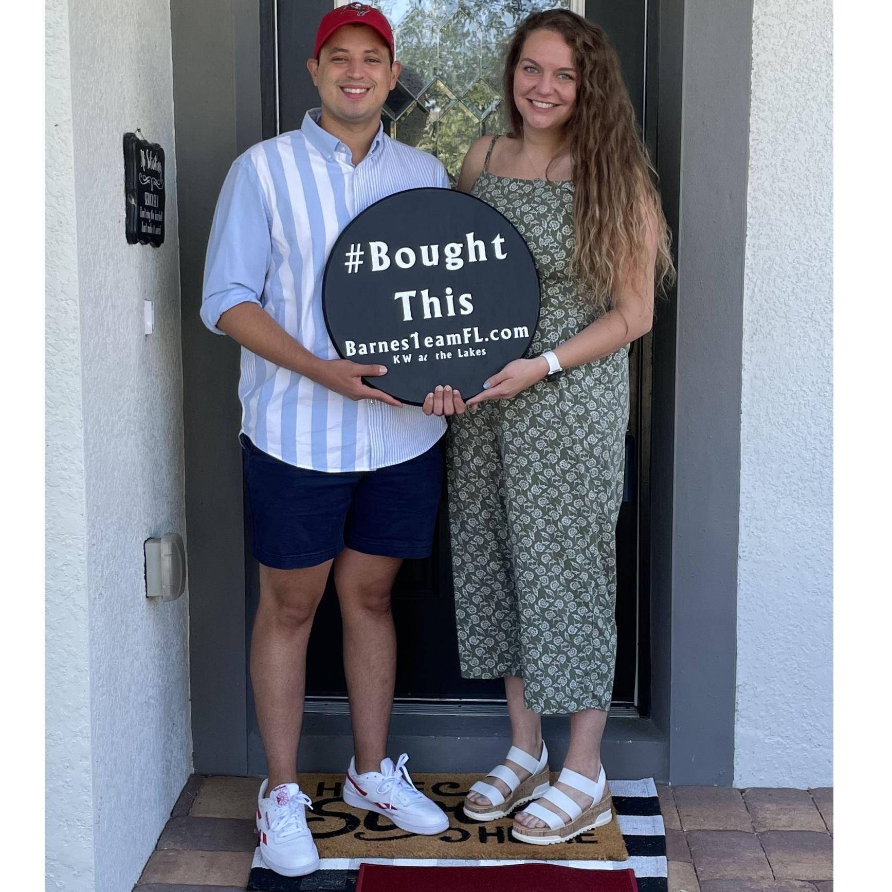 May 2021- Closing on our home in Florida! We are really stuck together now!