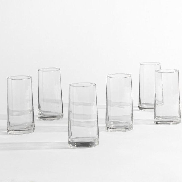Cabos Tall Tumblers, Set of 6 - Clear