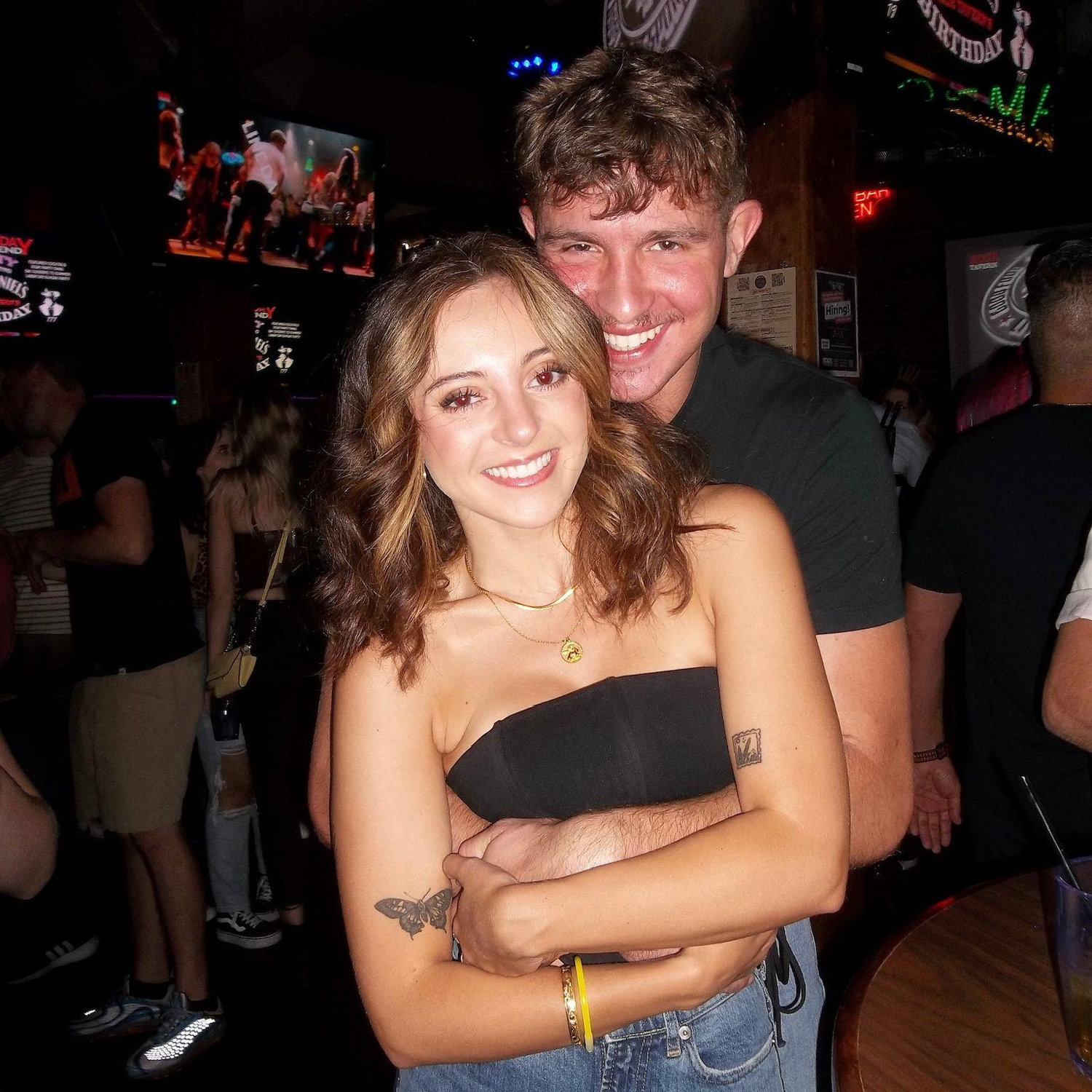 Our first photo together