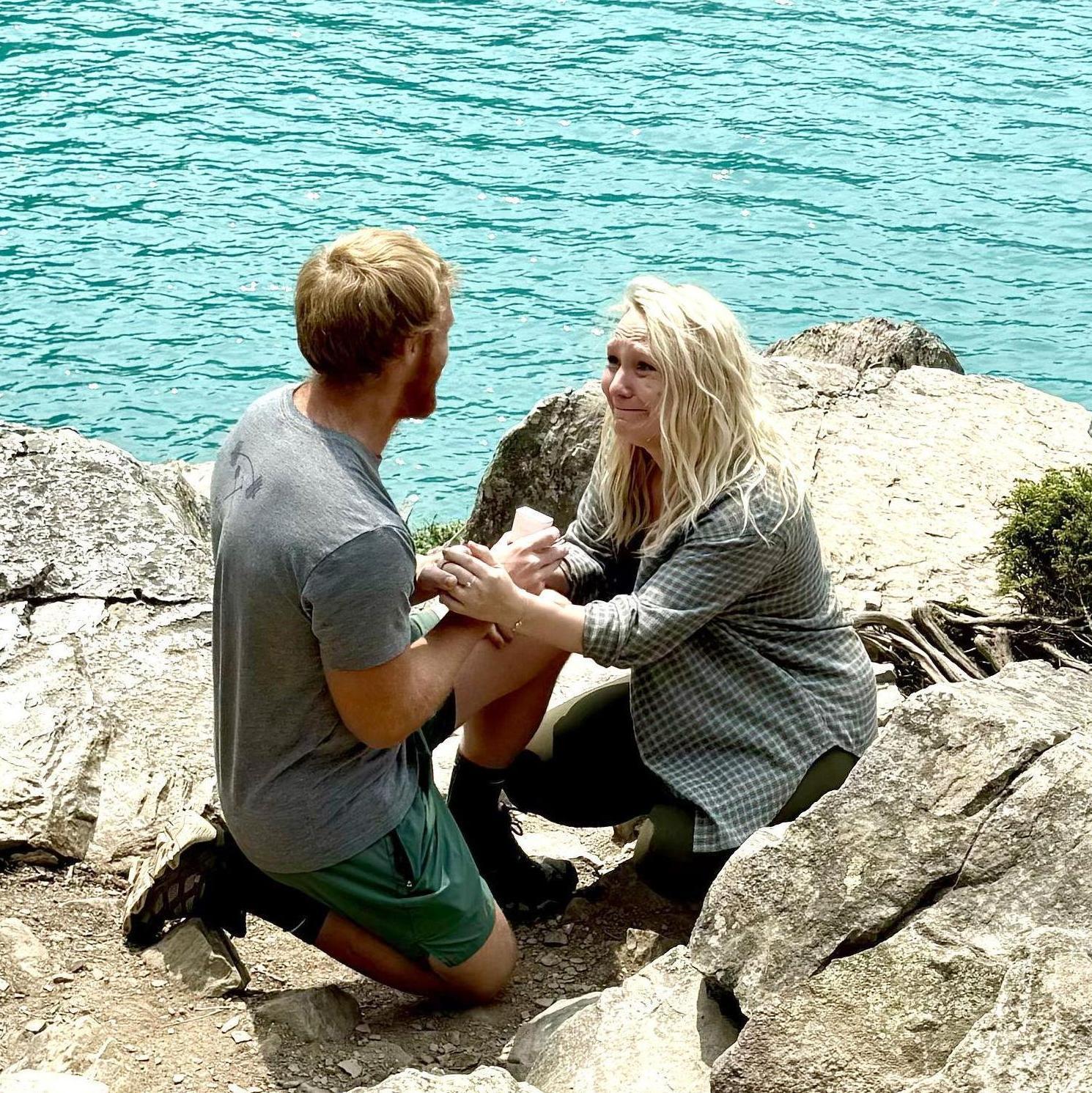 Just a little zoom-in on Elise weeping at Sean's proposal