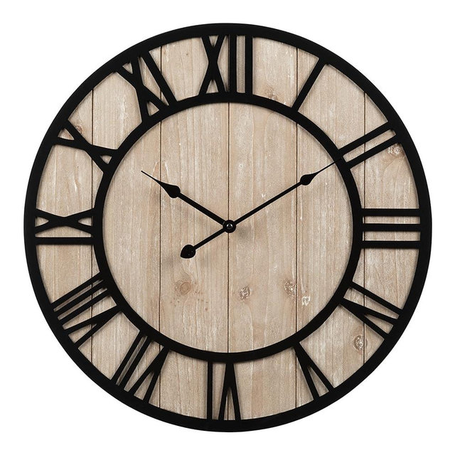 La Crosse Technology 19.7-Inch Harper Wood Quartz Analog Wall Clock - 404-3450A
