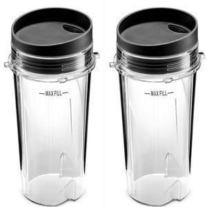 Ninja Single Serve 16-Ounce Cup Set for BL770 BL780 BL660 Professional Blender (Pack of 2)