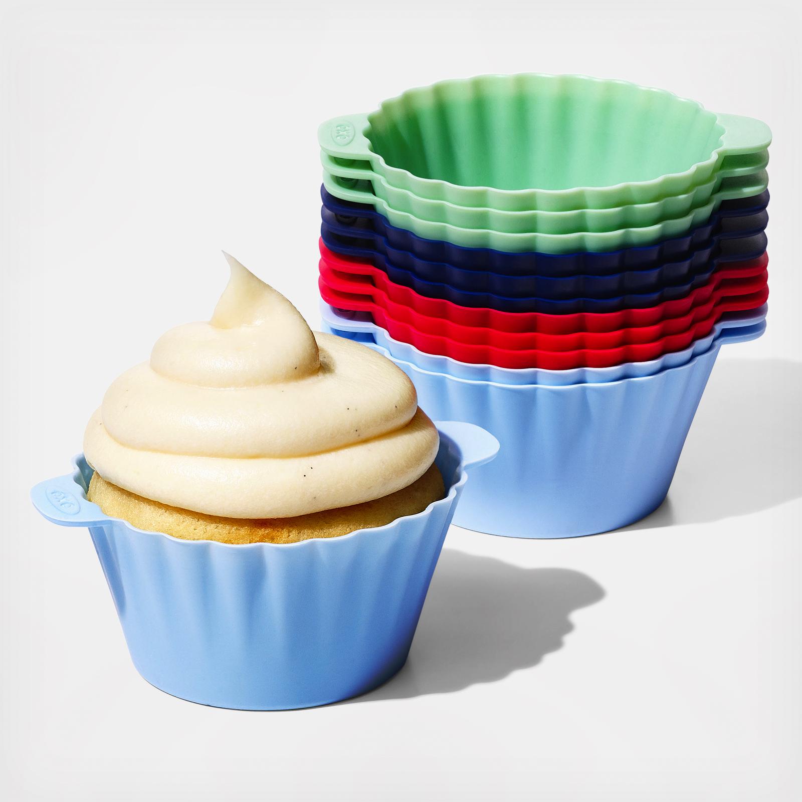 Multicolor Silicone Baking Cups, Set of 12 | Crate & Barrel