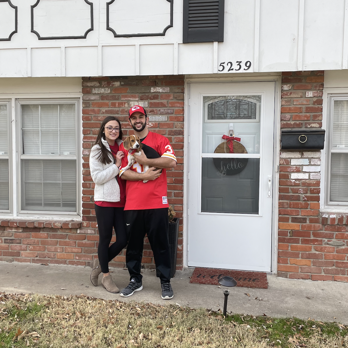 our home, completed by our pup