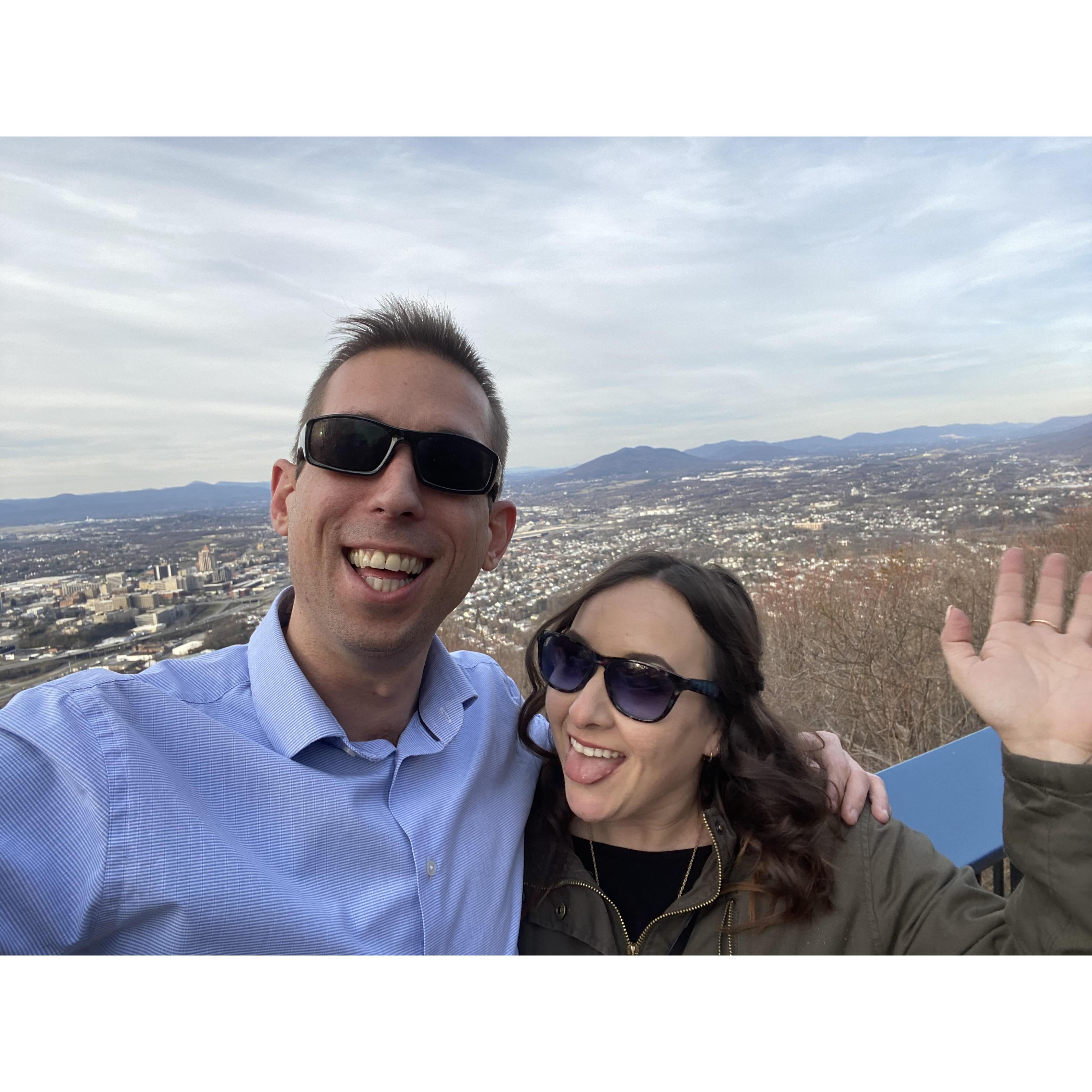 During our short-lived long distance romance, we met up in Roanoke, VA- halfway between D.C. and Charlotte.