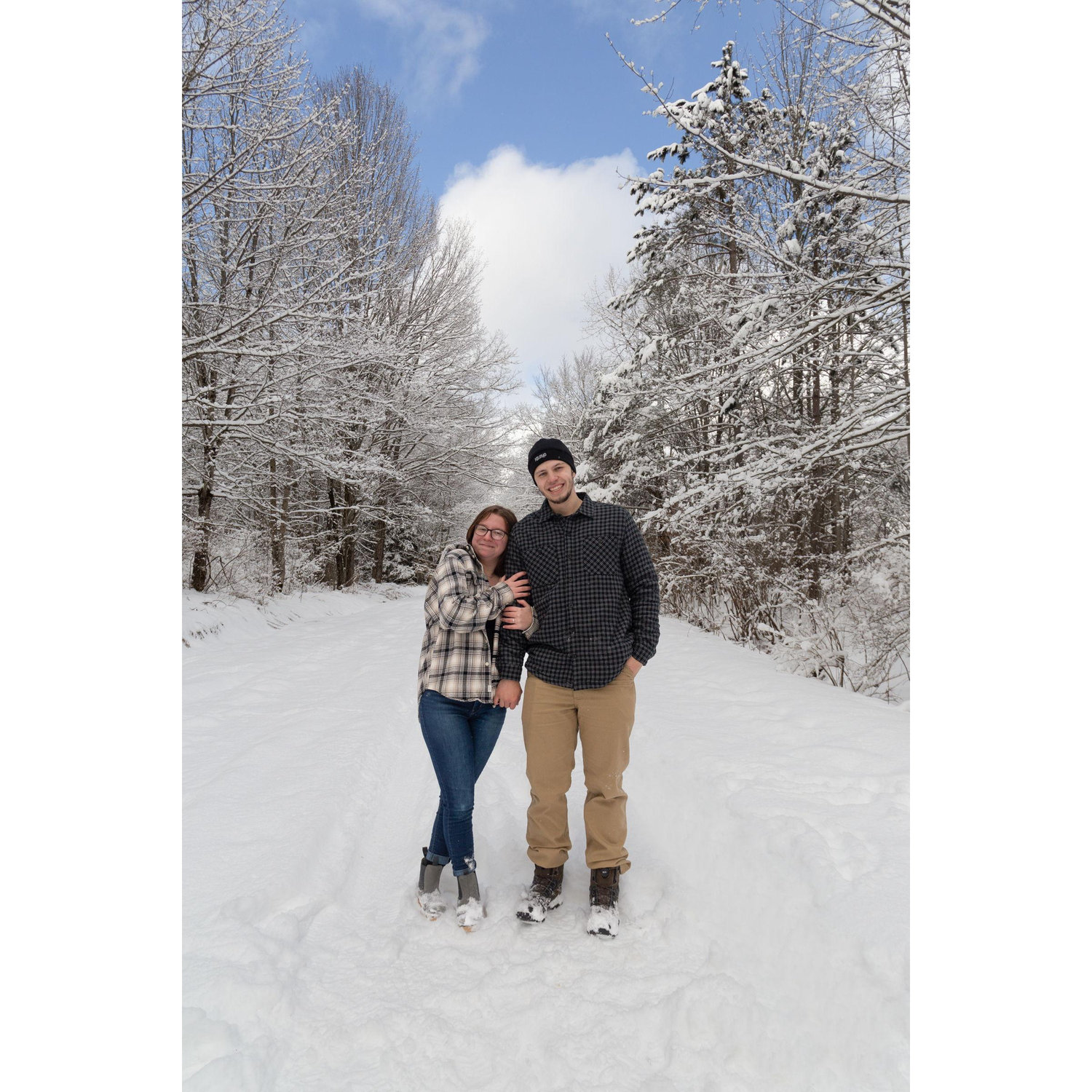 A photo from our surprise proposal/engagement photoshoot!