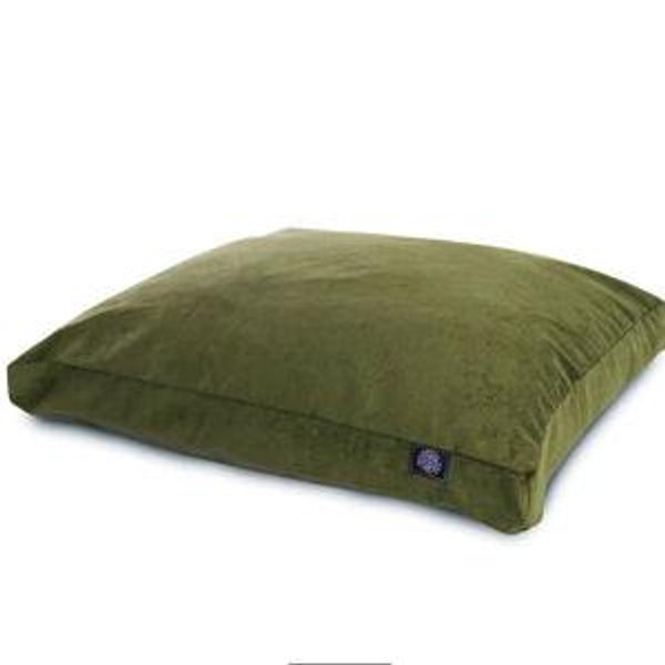 Olive Green Pillowtop Dog Bed