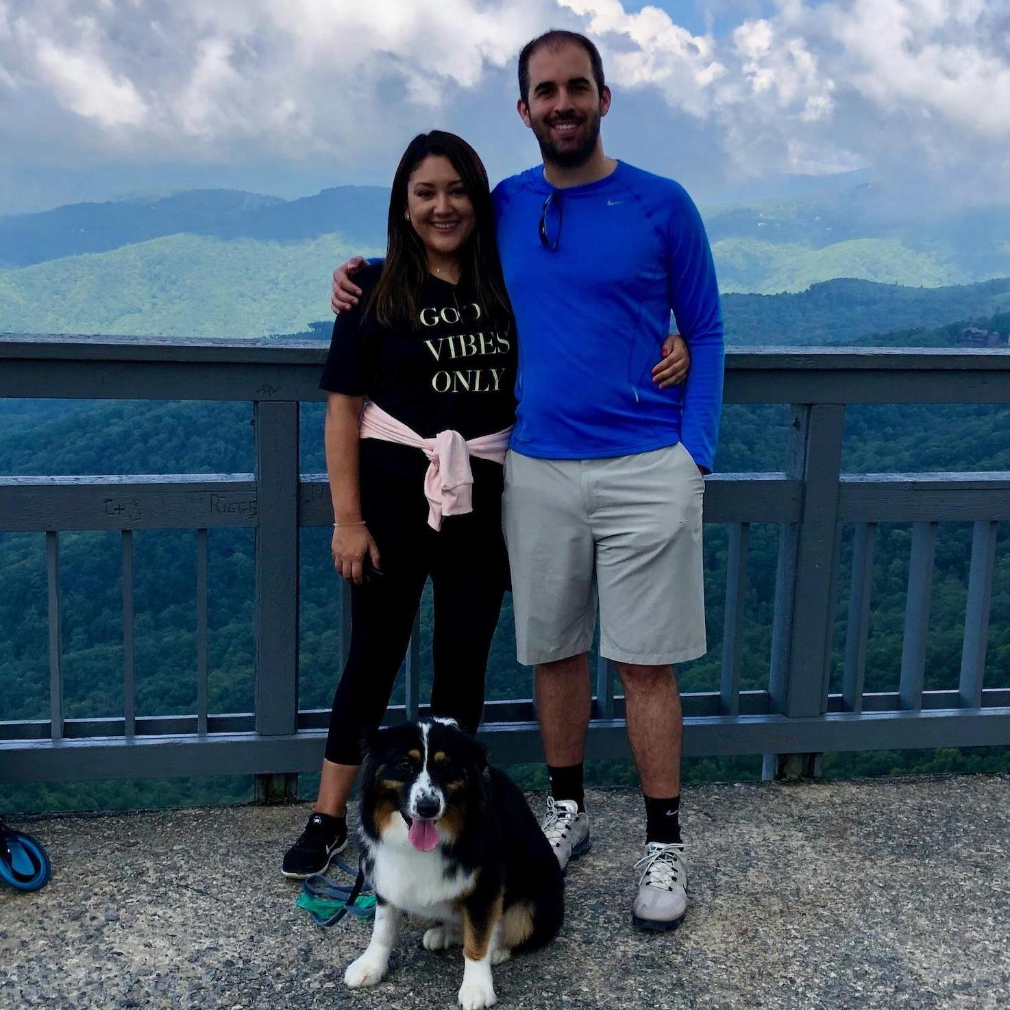 Hiking in Blowing Rock, NC.