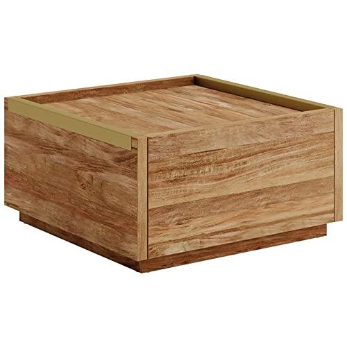 Sauder Manhattan Gate Coffee Table, L: 31.02" x W: 30.95" x H: 16.06", Sindoori Mango Finish