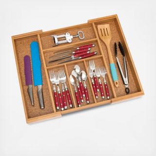 Bamboo & Cork Flatware Organizer