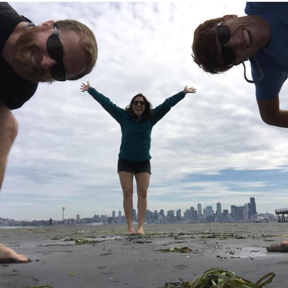 Moonsnail beach with Stephen