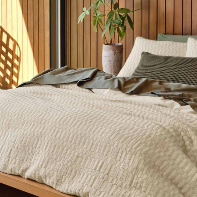 Woven Checkerboard Duvet Set