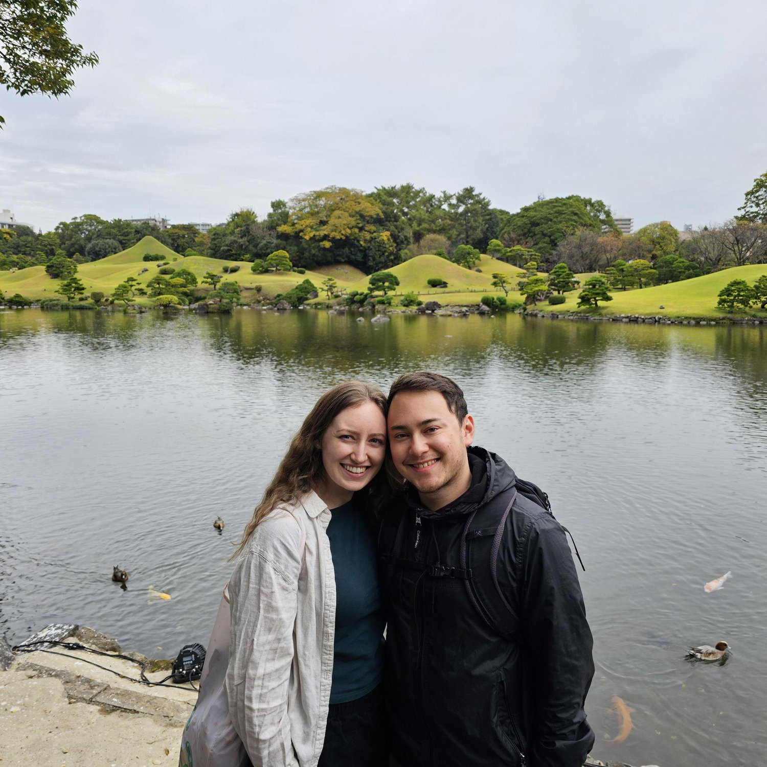 If you ever lose us on a trip, check the nearest koi pond.